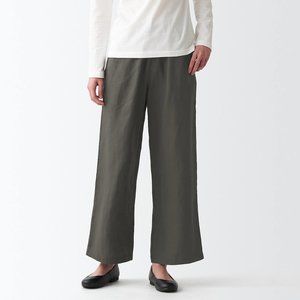 NWT Muji French Linen Straight Pants